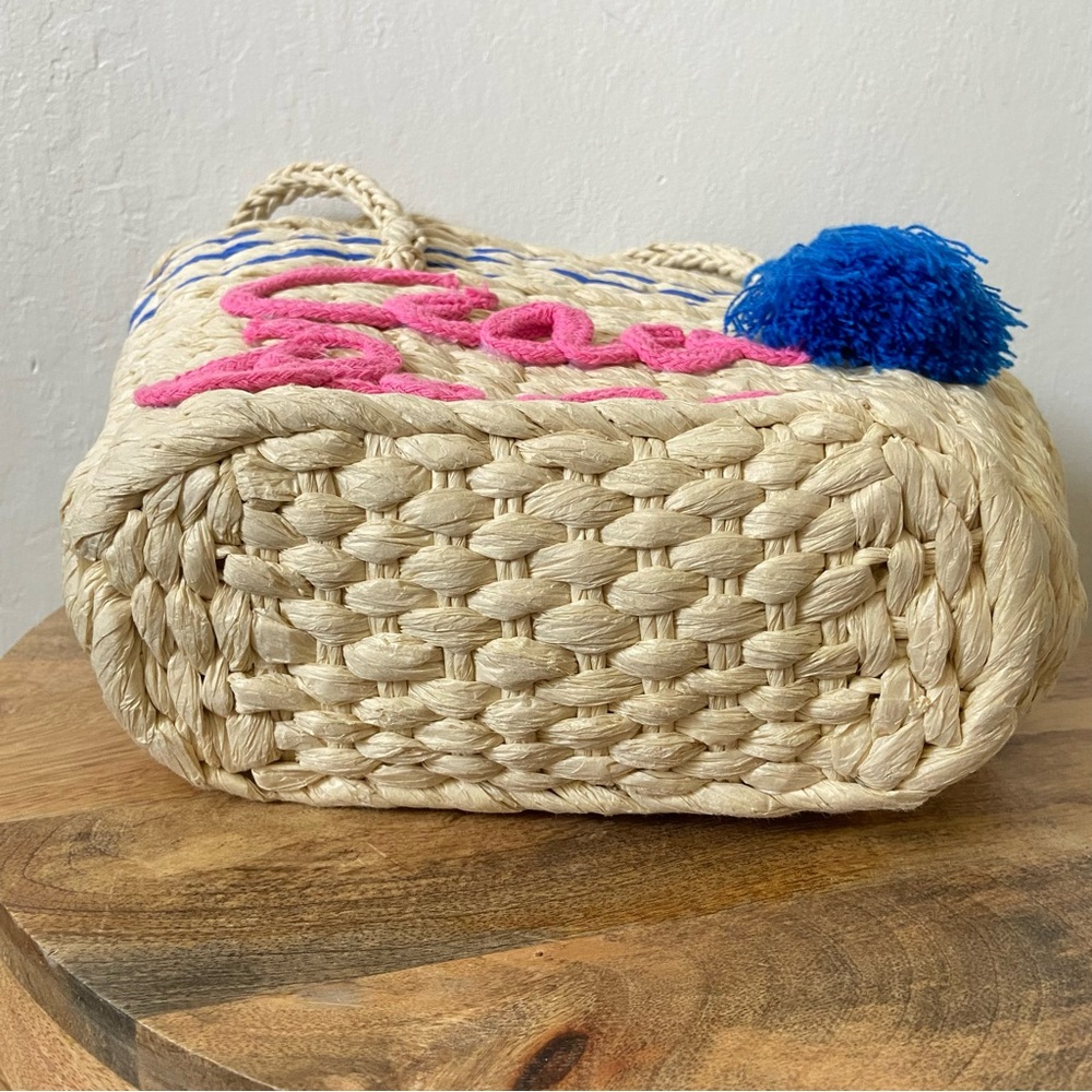 Straw Tote Basket Bag - Picture 5 of 8